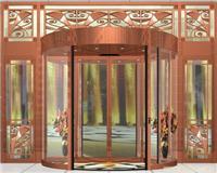 銅包飾兩翼豪華型自動旋轉門_兩翼自動旋轉門_相關信息_北京金諾雄門業(yè)