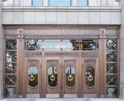 連云港銅門 別墅銅門 寺廟銅門 紫銅旋轉(zhuǎn)門