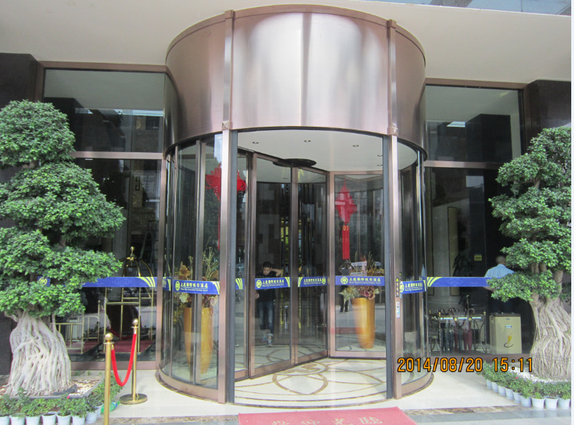兩翼豪華展箱式旋轉門,成都圣達旋轉門49